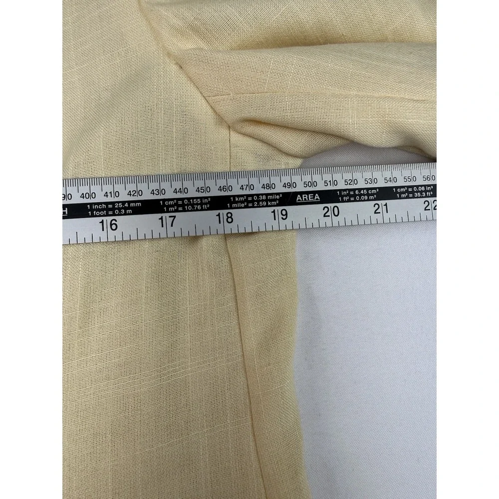 Changing Scene Womens Blazer Size 16‎ Cream Linen Blend Vintage